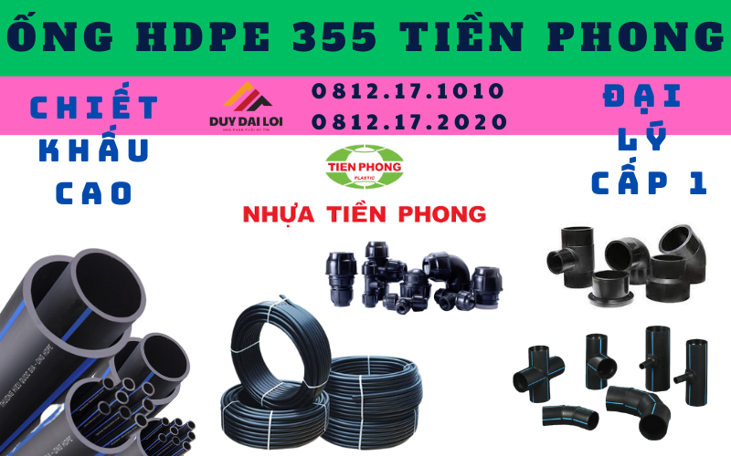 Ống HDPE 355 Tiền Phong Ống HDPE 355 Tiền Phong
