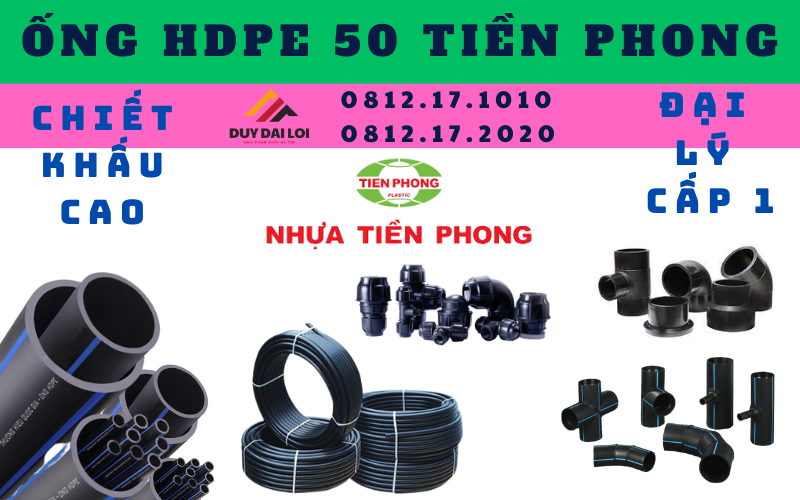 Ống HDPE 50 Tiền Phong Ống HDPE 50 Tiền Phong