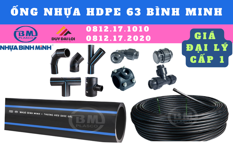 Ống HDPE 63Bình Minh Ống HDPE 63Bình Minh