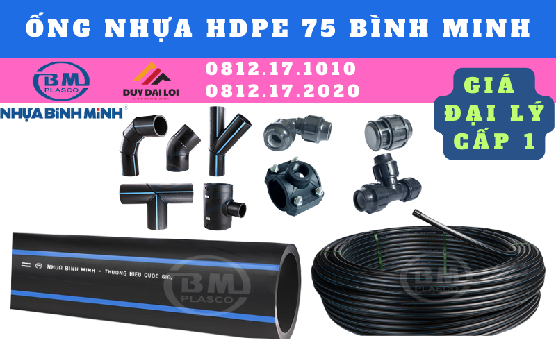 Ống HDPE 75Bình Minh Ống HDPE 75Bình Minh