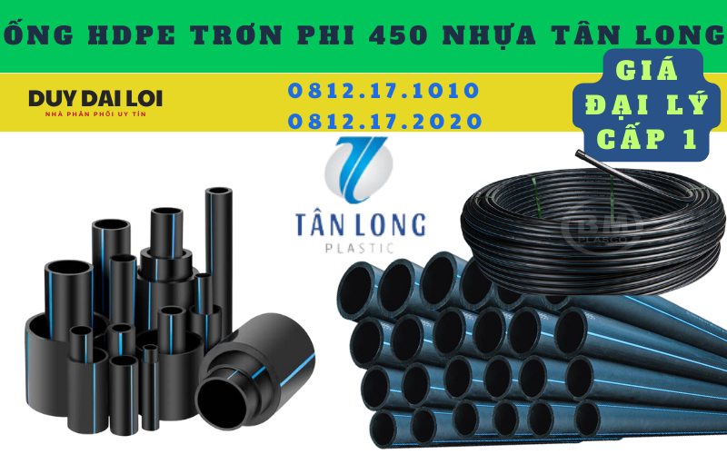 ống hdpe trơn phi 450 tân long ống hdpe trơn phi 450 tân long