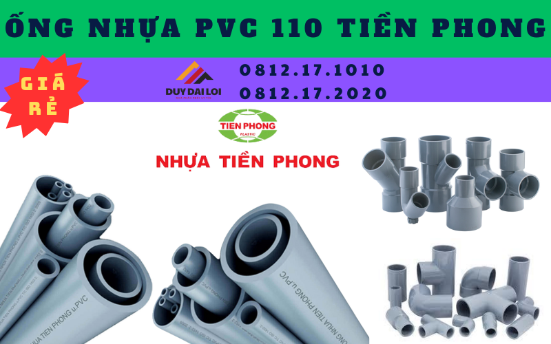 Ống nhựa PVC 110 Tiền Phong Ống nhựa PVC 110 Tiền Phong