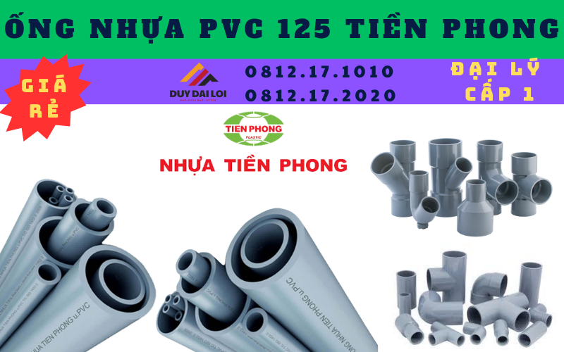 Ống nhựa PVC 125 Tiền Phong Ống nhựa PVC 125 Tiền Phong