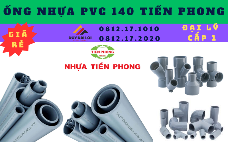Ống nhựa PVC 140 Tiền Phong Ống nhựa PVC 140 Tiền Phong