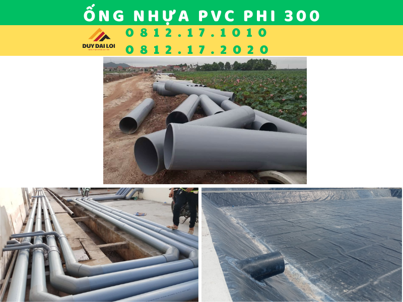 Ống nhựa pvc phi 300 Ống nhựa pvc phi 300