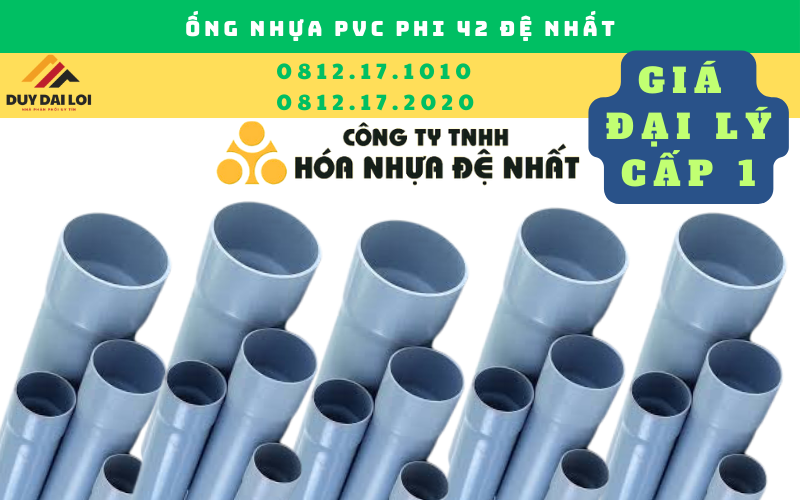 Ống nhựa pvc 42 đệ nhất Ống nhựa pvc 42 đệ nhất