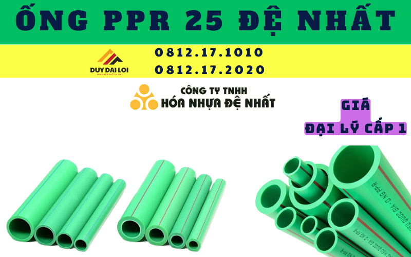 Ống PPR 25 Đệ Nhất Ống PPR 25 Đệ Nhất