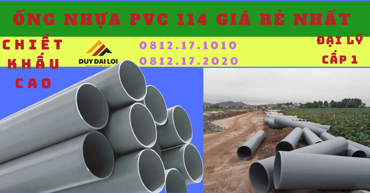 Ống nhựa PVC D114 giá rẻ Ống nhựa PVC D114 giá rẻ