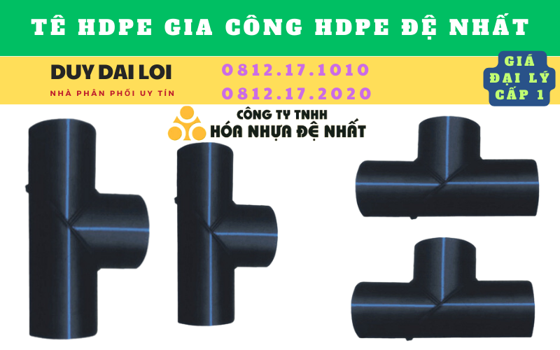 Tê hdpe gia công đệ nhất hàn đối đầu Tê hdpe gia công đệ nhất hàn đối đầu