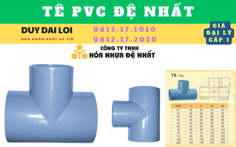Tê PVC Đệ Nhất Tê PVC Đệ Nhất