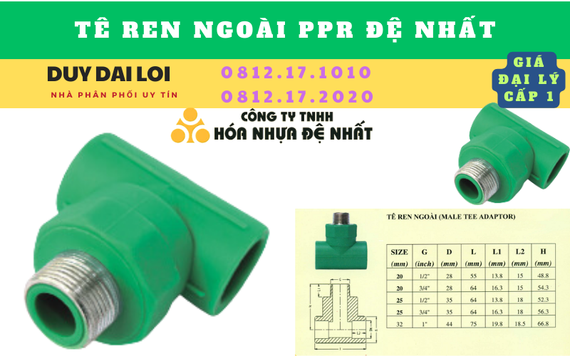 Tê ren ngoài  ppr đệ nhất  Tê ren ngoài  ppr đệ nhất