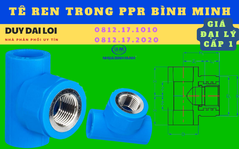 tê ren trong ppr Bình Minh tê ren trong ppr Bình Minh