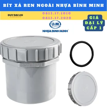 BÍT XẢ REN NGOÀI NHỰA PVC BÌNH MINH