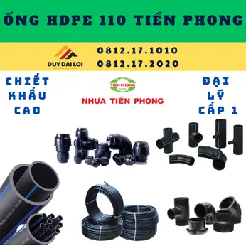 Ống hdpe 110 tiền phong