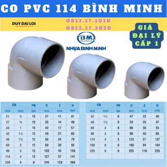 CO PVC 114 BÌNH MINH