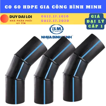 CO 60 HDPE GIA CÔNG BÌNH MINH HÀN ĐỐI ĐẦU