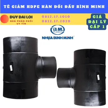 TÊ GIẢM HDPE HÀN ĐỐI ĐẦU BÌNH MINH