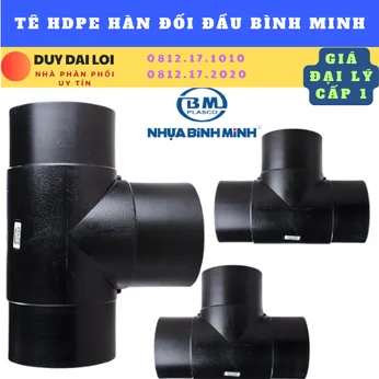 TÊ HDPE HÀN ĐỐI ĐẦU BÌNH MINH