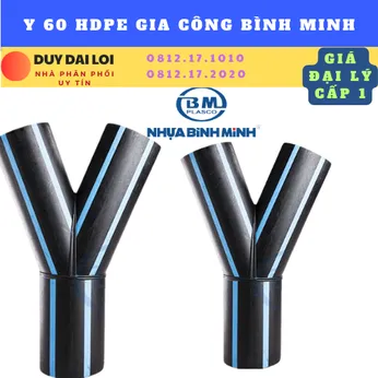 Y 60 HDPE GIA CÔNG BÌNH MINH HÀN ĐỐI ĐẦU