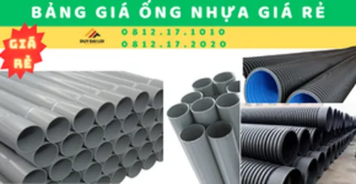 Bảng giá ống nhựa giá rẻ