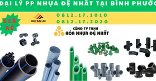 Đại lý ống nhựa đệ nhất ở bình phước - Chiết Khấu Cao - Giao hàng tận nơi
