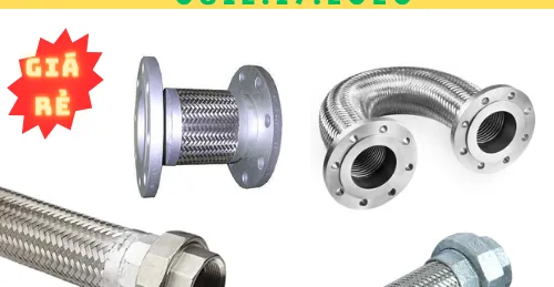 Khớp nối mềm inox chất lượng cao với phần lõi SUS 304