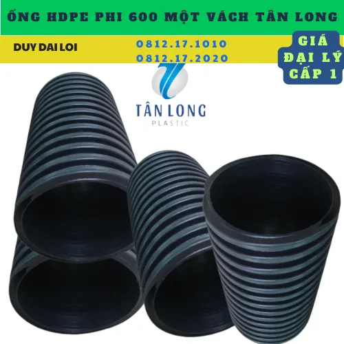 ỐNG HDPE PHI 600 HAI VÁCH TÂN LONG