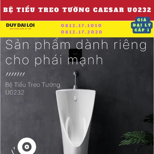 BỆ TIỂU TREO TƯỜNG CAESAR U0232