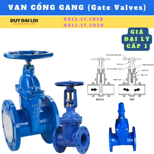 VAN CỔNG GANG (VAN CỬA GANG)