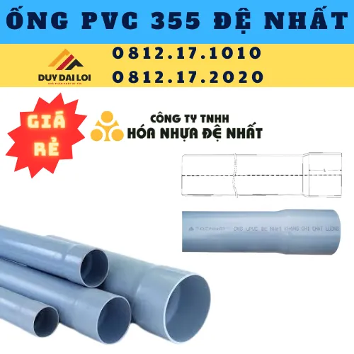 ỐNG NHỰA PVC 355 ĐỆ NHẤT