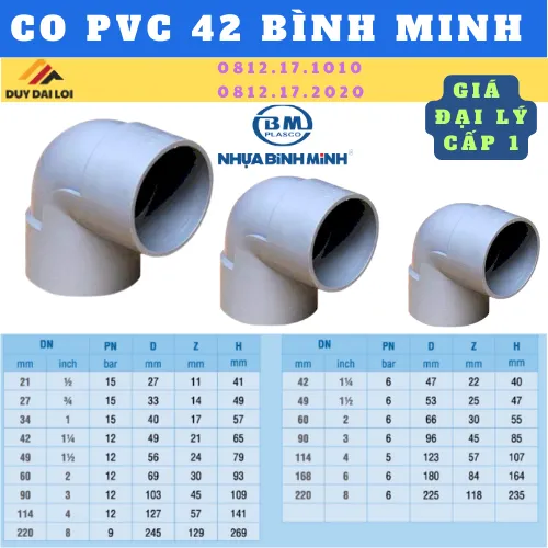 CO PVC 42 BÌNH MINH