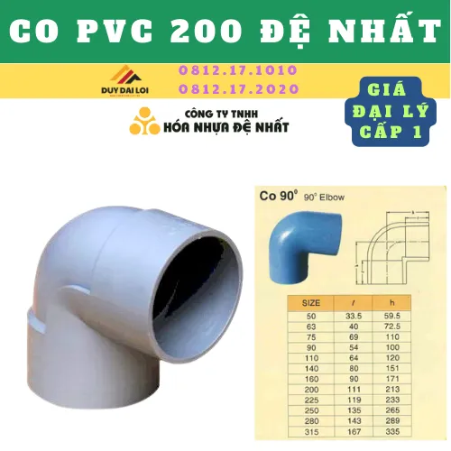 CO PVC 200 ĐỆ NHẤT
