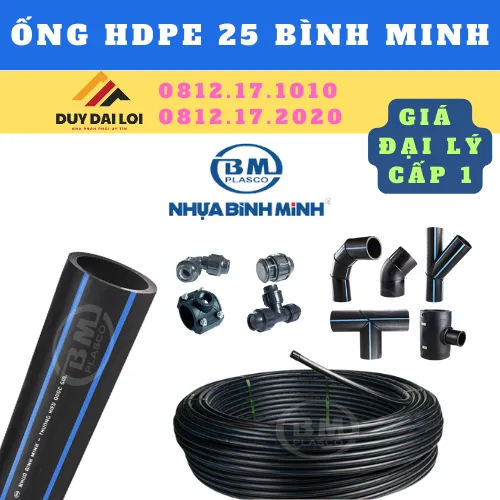 Ống hdpe 25 bình minh