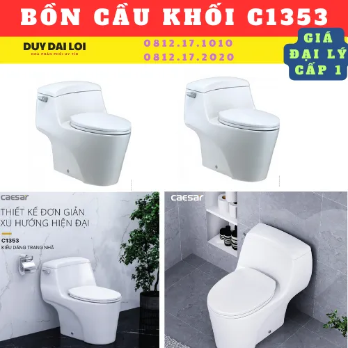 BỒN CẦU MỘT KHỐI CAESAR C1353