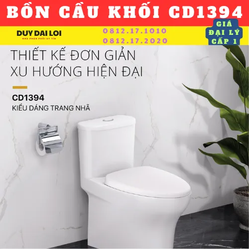BỒN CẦU MỘT KHỐI CAESAR CD1394