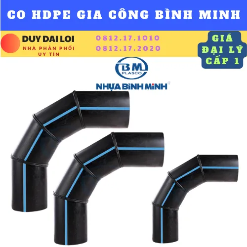 CO HDPE GIA CÔNG BÌNH MINH HÀN ĐỐI ĐẦU