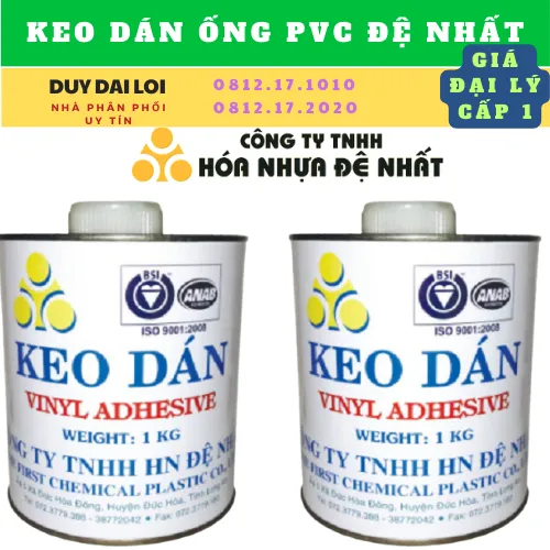 KEO DÁN ỐNG NHƯA PVC ĐỆ NHẤT