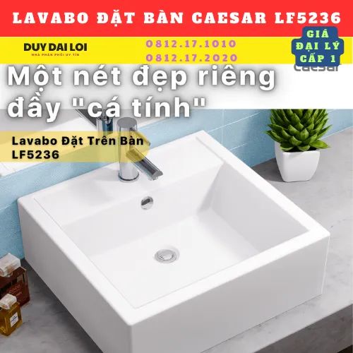 LAVABO ĐỂ BÀN CAESAR  LF5236
