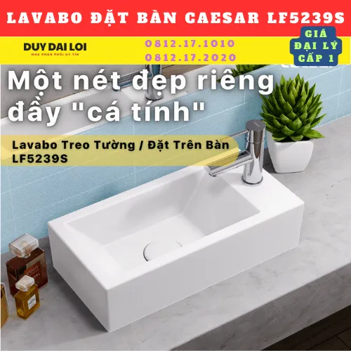 LAVABO ĐỂ BÀN CAESAR  LF5239S