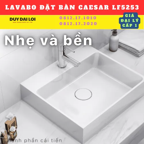LAVABO ĐỂ BÀN CAESAR  LF5253