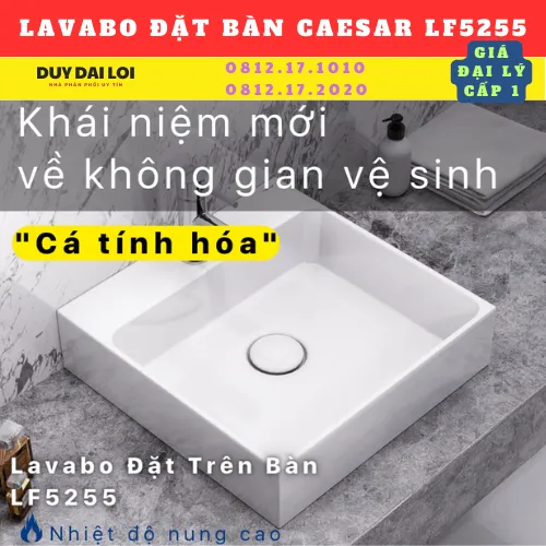 LAVABO ĐỂ BÀN CAESAR  LF5255