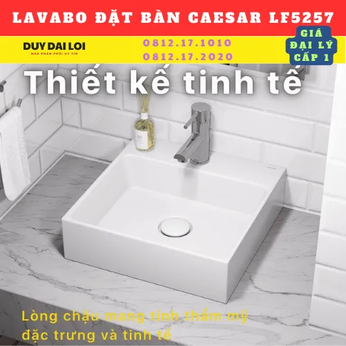 LAVABO ĐỂ BÀN CAESAR  LF5257