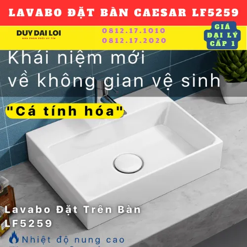 LAVABO ĐỂ BÀN CAESAR  LF5259