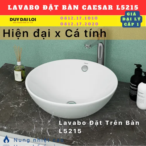 LAVABO ĐỂ BÀN CAESAR L5215