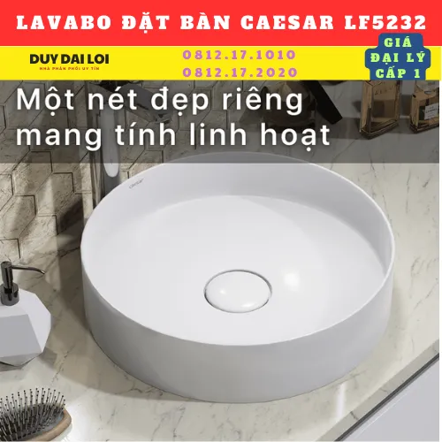 LAVABO ĐỂ BÀN CAESAR  LF5232