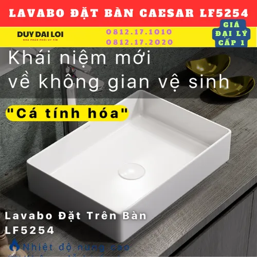 LAVABO ĐỂ BÀN CAESAR LF5254