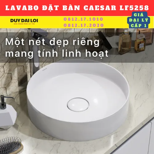LAVABO ĐỂ BÀN CAESAR LF5258