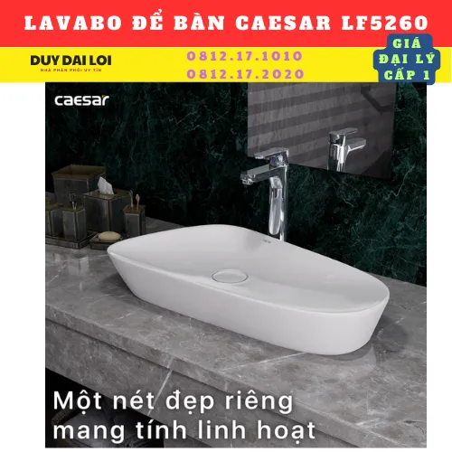 LAVABO ĐỂ BÀN CAESAR LF5260