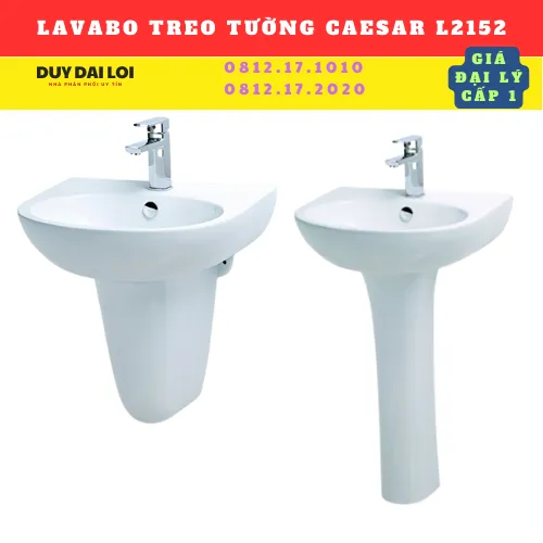 LAVABO TREO TƯỜNG CAESAR  L2152