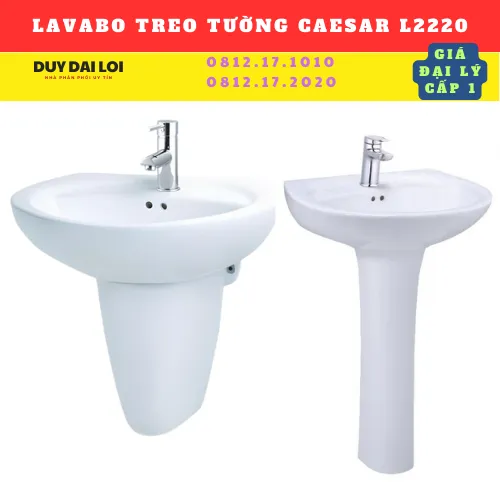 LAVABO TREO TƯỜNG CAESAR  L2220